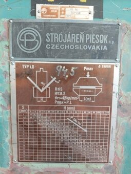 Použitý ohraňovací lis LO 50/2500, r. v. 1972 - 8