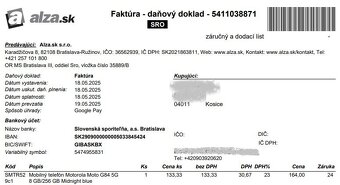 Motorola Moto G84 5G 8 GB/256 GB Midnight blue - Top Stav - 8