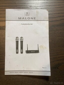 Bezdrôtový dvojmikrofón - sada Malone B4R-UHF-450-Duo1 - 8