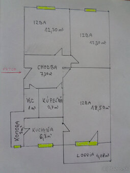 PREDANÉ, Predaj 3-izb.byt , Podunajské Biskupice, BA II. - 8