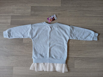 Frozen Anna Elsa Olaf bledomodré tričko mikina 104 - 8