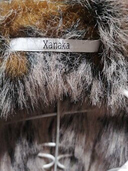 Dámsky kabát z umelej kožušiny a brúsenej kože – Tmavohnedý - 8