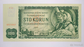 Bankovky 100 Kčs 1961, aj vzácejšie série - 8