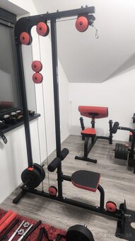 Domáce fitko – činky, lavica, tyče, stroje - Fitnes výbava - 8