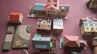 Modelová železnica h0 vláčiky, domčeky, koľajnice - 8
