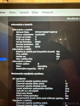Apple Macbook Air 13 M2 2022 - Modrý - 8 cyklov ako NOVÝ - 8