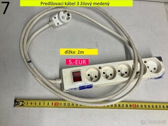 Predlžovací kábel 3 žilový na 220V - 8