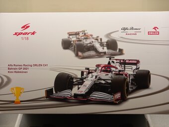 2x F1 SAUBER ALFA ROMEO C40 2021 KIMI RAIKKONEN SPARK 1:18 - 8