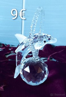 Krištáľový flakón, delfín - 8