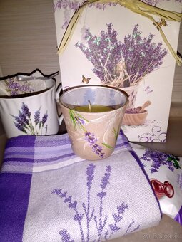 Bodka taniere/2Hrnčeky a Levanduľa"košík-podnos - 8