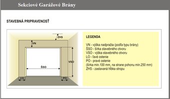 Sekčná garážová Brána -tiptop kvalita-Zlatý dub - 8