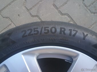 ALU disky Audi 5x112 R17 + pneu 225/50 R17 - 8