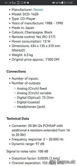 DENON DCD 1420 - 8