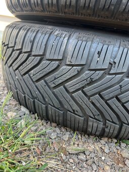 Predám plechové disky 5x112 so zimnými pneu 195/65 R15 - 8