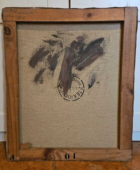 Olejomaľba - Katalánska škola - Žena s klasmi - 8