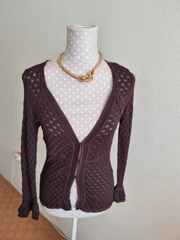 rozkošný hnedý svetrík Karen Millen S - 8