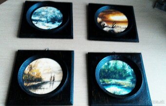 Predaj Olejomaľby kvetov a kópií portrétov v rámoch - 8