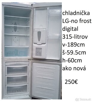predám čiernu chladničku s mrazničkou BOSCH-347lit.-aj iné - 8
