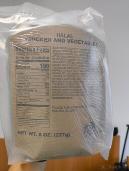 MRE Usa Army 🇺🇲 Halal edícia 🍝🍴 - 8