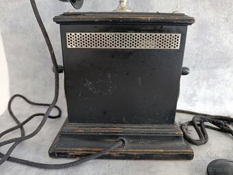 Starožitný švédský dvouklikový telefon z roku 1920-30 - 8