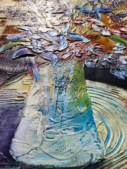 SHAUL KOSMAN - originálna olejomaľba, moderný expresionizmus - 8