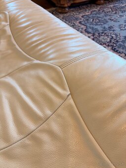 Sedacia kožená suprava dub masív - 8