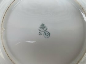 Porcelánové staré retro taniere - 8