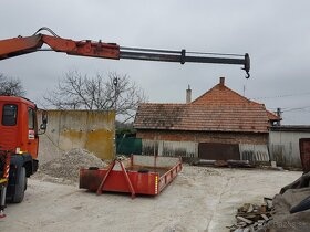 Preprava kontajnerom, hydraulická ruka, doprava materiálu - 8