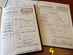 Slov. Štát - vkladné knižky - OSVEDČENIE -LEGITIMÁCIE - 8
