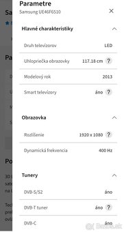 Ponúkam na predaj televízor Samsung - 8