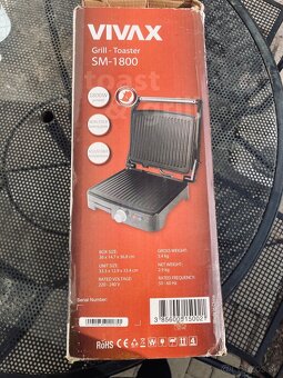 Kontakný gril Vivax SM-1800 - 8