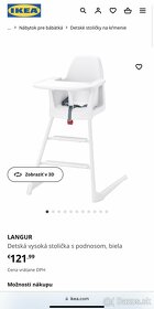 Detska stolicka - IKEA Langur - nova - 8