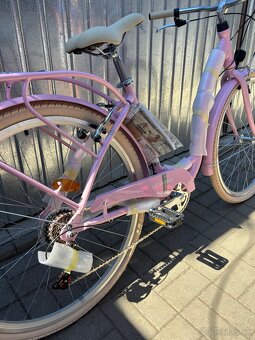 Dámsky retro bicykel KrossLe Grand Lille 28” ružovej farby - 8