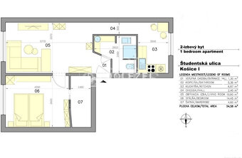 Na predaj kompletne zariadený 2-izbový tehlový byt v obľúben - 8