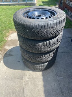 Predam plechové disky 15”,zimně gumy 195/65 15 - 8