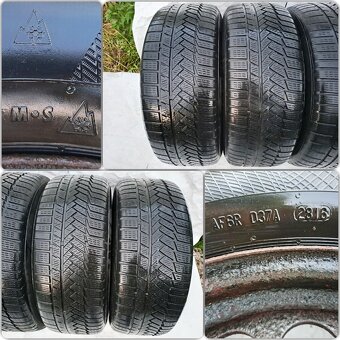 5x112 AUDI Originál Zimná Sada-Disky Puklice Pneu 225/55R16 - 8