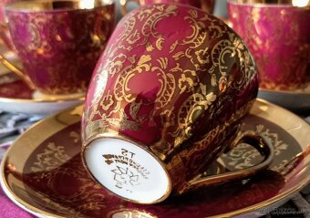Porcelán šálky + podšálky czechoslovakia - 8