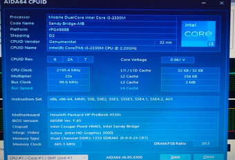 HP Probook 4530s - 8