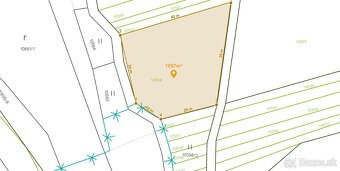 Predáme slnečný, rekreačný pozemok, 1 097m², za 48 000€. - 8