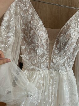 Svadobné šaty + spodnica s kruhom - 8