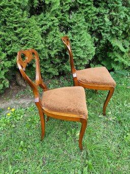 Biedermeier párové stoličky - 8