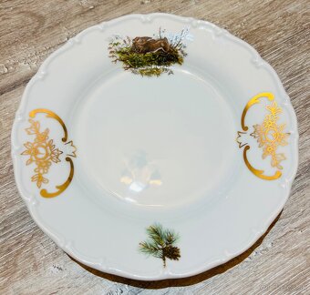 Jedálenska súprava s poľovníckym motívom pre 6 osôb - 8