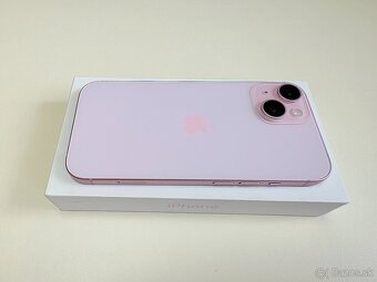 APPLE iPHONE 15 128GB PINK TOP STAV, BATERKA 100% - 8