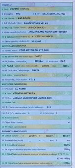 Predám Range Rover Velar 3.0 diesel V6 - 8