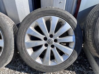 Alu disky sada R17 5x105, letné pneu 215/50 Opel Astra J - 8