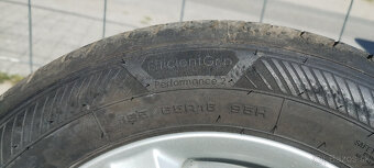 AL disky 15" 5x112 + nové pneu R15 195/65 XL Goodyear - 8