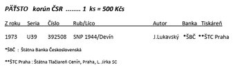 PREDÁM bankovky ČSR (Státní/Štátnej banky Československé/j) - 8