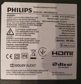 Predam diely z 49" LED TV Philips 49PUS6482/12 - 8