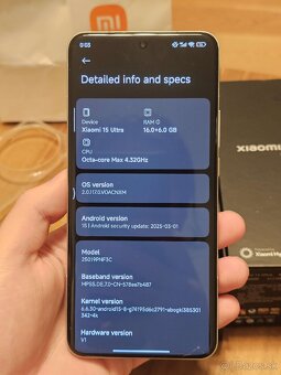 Xiaomi 15 Ultra 16/512gb zelený - 8