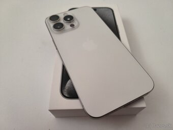 apple iphone 15 PRO MAX 256gb White Titanium 100% Batéria - 8